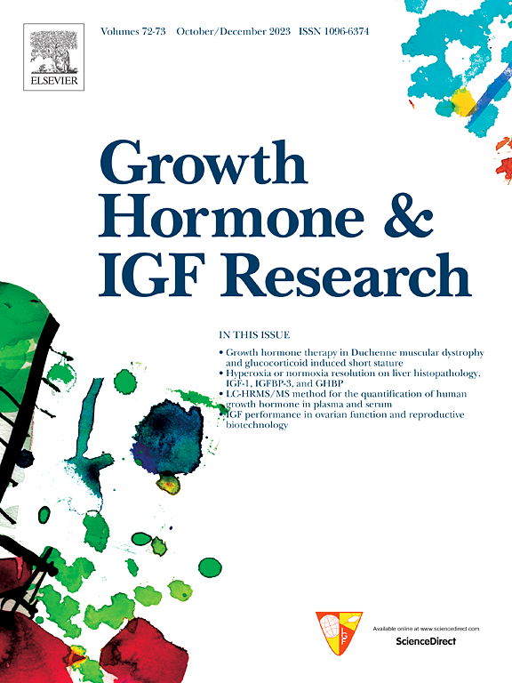 Go to journal home page - Growth Hormone & IGF Research